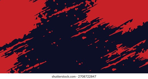 Fondo de textura grunge de gradiente de patrón de color rojo y azul con puntos de semitono. Estilo de deporte cómico de arte pop punto