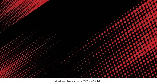 Fondo de textura grunge de gradiente de patrón de color rojo y azul con puntos de semitono. Estilo del deporte del cómic del arte del pop del punto.