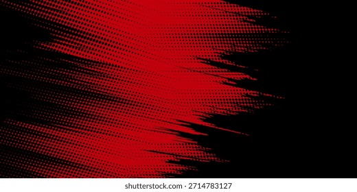 Fondo de textura grunge de gradiente de patrón de color rojo y azul con puntos de semitono. Punto pop art cómic estilo deportivo Ilustración vectorial. grunge Vector puntos Vector eps 10