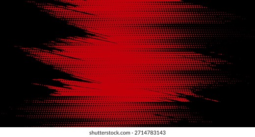 Meio-tom pontos vermelho e azul cor padrão gradiente gradiente textura fundo. Ponto pop art quadrinhos estilo esporte ilustração vetorial. vetor grunge pontos vetor eps 10