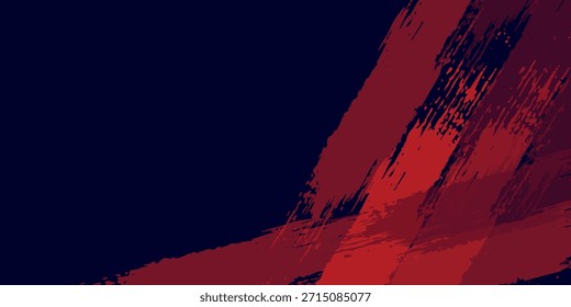 Fondo de textura grunge de gradiente de patrón de color rojo y azul con puntos de semitono. Ilustración vectorial de estilo deportivo de cómic de arte pop Dot moderno. Elegantes puntos de Vector grunge