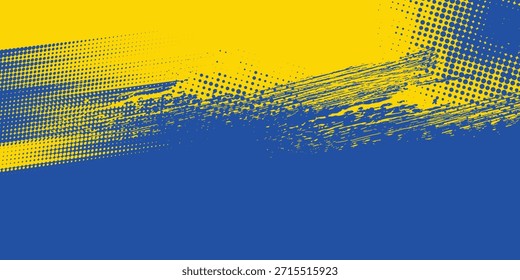 Halftone dots red and blue color pattern gradient grunge texture background. Dot pop art comic sport style vector illustration. grunge vector dots . eps 10
