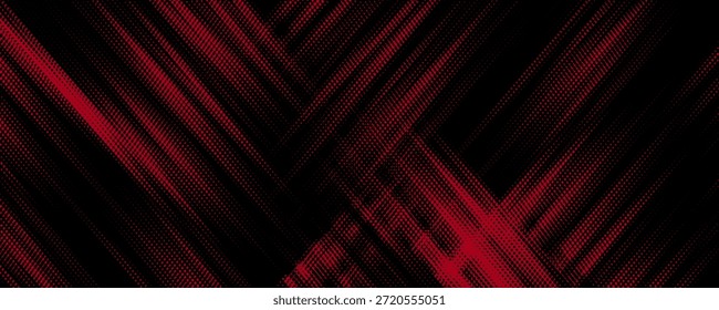 Rasterpunkte rot und blau Farbmuster Farbverlauf farbigen Textur Hintergrund. Vektormoderne