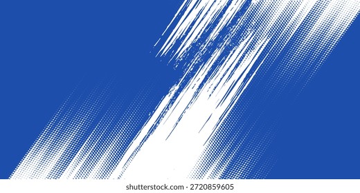 Rasterpunkte rot und blau Farbmuster Farbverlauf farbigen Textur Hintergrund. Dot Pop Art Comic Sport Stil Vektorgrafik. farbige Vektorpunkte. 10 EPS
