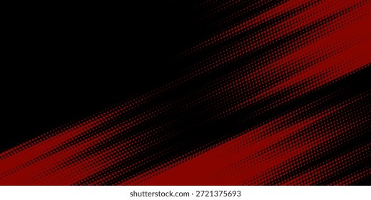 Halftone dots red and blue color pattern gradient grunge texture background. Dot pop art comic sport style vector illustration. modern background	