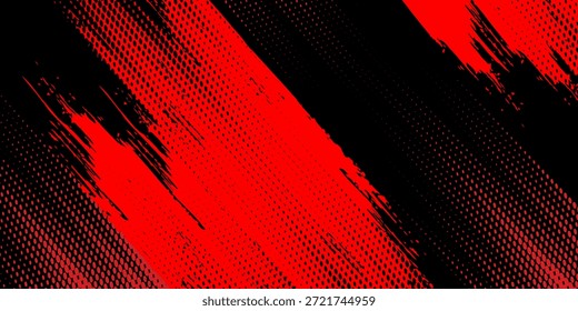 Meio-tom pontos vermelho e azul padrão de cores. vetor moderno