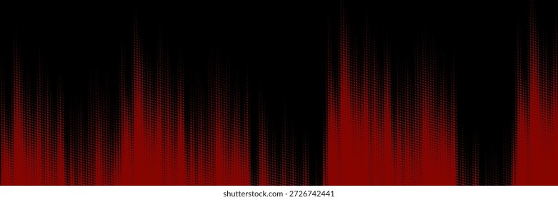 Fondo de textura grunge de gradiente de patrón de color rojo y azul con puntos de semitono. Ilustración vectorial de estilo deportivo de cómic de arte pop de punto. fondo moderno	
