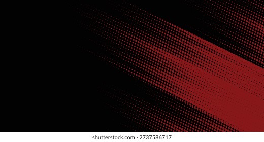 Halftone dots red and blue color pattern gradient grunge texture background. Dot pop art comic sport style vector illustration. modern background	
