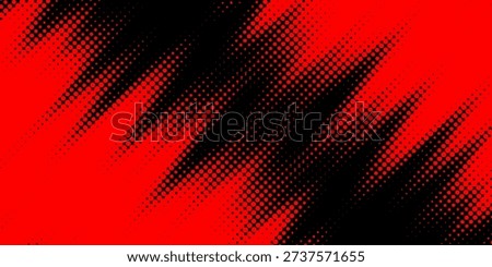 Halftone dots red and blue color pattern gradient grunge texture background. Dot pop art comic sport style vector illustration. 