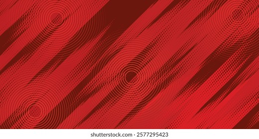 Halftone dots red and orange color pattern gradient grunge texture background. Dot pop art comic sport style vector illustration.eps 10