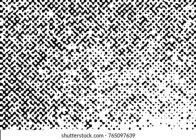 Halftone dots retro background Grunge style old ancient black and white vector texture template. antique dirty background. scratched cracked surface. vector abstract retro illustration.aged texture.