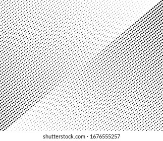 Halftone dots in Speed Lines Form . Vector Illustration .Technology Logo . Design element . Abstract Geometric shape