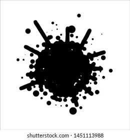 halftone dots splash eps vector illustration