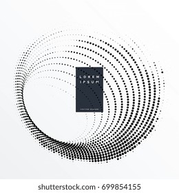 halftone dots swirl effect background