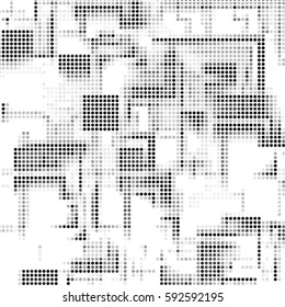Halftone dots texture background. Spotted vector Abstract cubism Texture