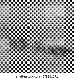 Halftone Dots Texture .  Vector  background