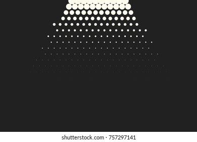 Halftone dots. Vector black and white circles halftone background. Geometric vintage monochrome fade wallpaper. MInimal abstract graphic backdrop. Pop art print. Dotted geometric retro pattern.