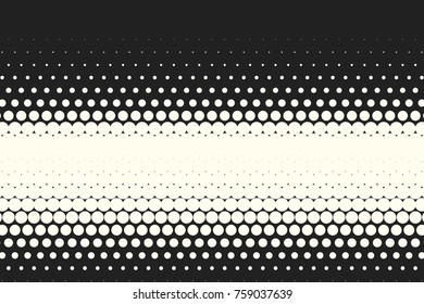 Halftone dots. Vector black and white circles halftone background. Geometric vintage monochrome fade wallpaper. MInimal abstract graphic backdrop. Pop art print. Dotted geometric retro pattern.