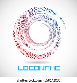 Halftone Dots . Vector Circle 