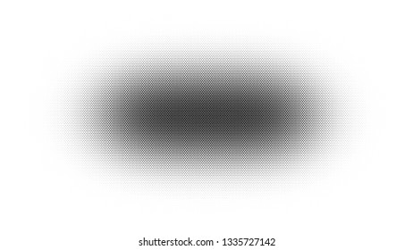 halftone dots vector illustration from gradient rectangle