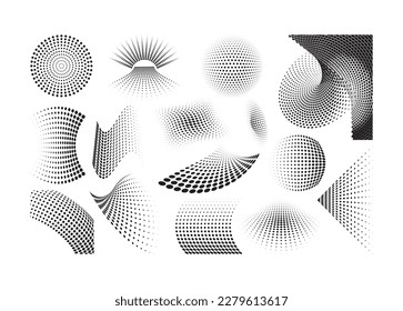 Vector de puntos de semitono para impresión, Clipart de puntos de semitono, vectorial puntos de semitono Ilustración vectorial