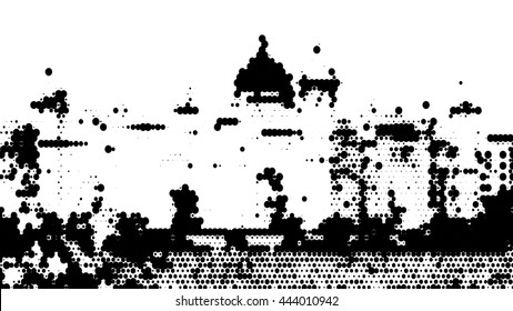 halftone dots vector texture background. Dotted background Texture
