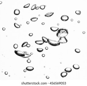 Halftone dots vector texture fresh water with bubbles