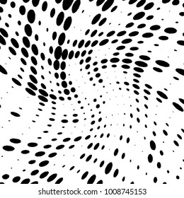 Halftone dots wavy overlay chaos digonal texture for your design. Grunge distressed artistic background. EPS10 vector.