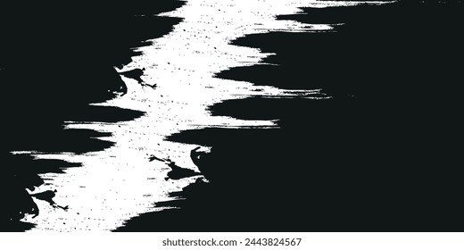 Halftone dots white and black color pattern modern gradient grunge texture background.
