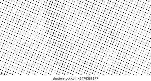 Halftone dots white and black color pattern gradient grunge texture background. Dot pop art comic sport style vector illustration