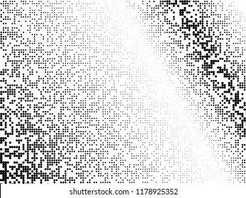 Halftone dots. White and black geometric gradient for pop art designs. Geometric vintage monochrome fade wallpaper. Pop art print. Dotted geometric retro pattern. Comic halftone background.
