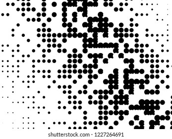 Halftone dots. White and black geometric gradient for pop art designs. Geometric vintage monochrome fade wallpaper. Pop art print. Dotted geometric retro pattern. Comic halftone background.