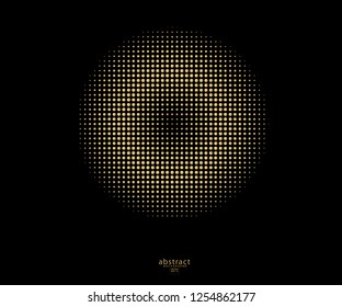 Halftone dotted abstract background circularly distributed. Halftone effect vector pattern. Circle dots isolated on the white background