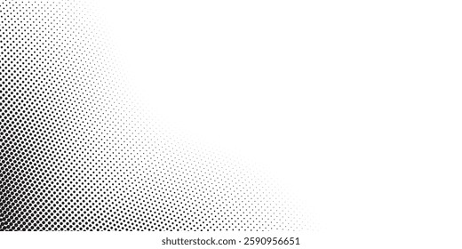 Halftone dotted abstract background. Grain gradient texture background with dots. Noise Stipple pointillism pattern. Sand, grain, grunge