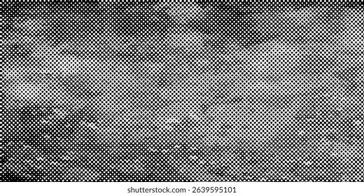 Halftone dotted abstract background. Grain gradient texture background with dots. Noise Stipple pointillism pattern. Sand, grain, grunge stipple effect. Abstract texture, engraved overlay. Vector