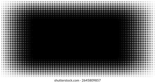 Fondo abstracto punteado de semitono. Fondo de textura de gradiente de grano con puntos. Patrón de puntillismo de Stipple de ruido. Efecto punteado grunge de grano de arena. Abstractas textura grabada superposición. Vector