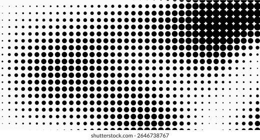 Halftone dotted abstract background. Grain gradient texture background with dots. Noise Stipple pointillism pattern. Sand, grain, grunge stipple effect. Abstract texture, engraved overlay. Vector