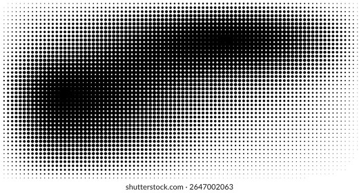 Halftone dotted abstract background. Grain gradient texture background with dots. Noise Stipple pointillism pattern. Sand grain grunge stipple effect. Abstract texture engraved overlay. Vector