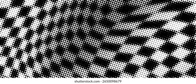 Fondo abstracto punteado de semitono. Fondo de textura de gradiente de grano con puntos. Patrón de puntillismo de Stipple de ruido. Arena, grano, efecto punteado grunge. Textura Abstractas, Ilustración vectorial. Moderno