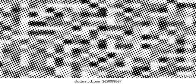 Halftone dotted abstract background. Grain gradient texture background with dots. Noise Stipple pointillism pattern. Sand, grain, grunge stipple effect. Abstract texture, vector illustration. eps10