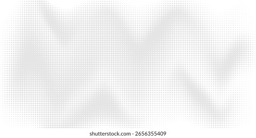 Meio-tom pontilhado plano de fundo abstrato. Fundo de textura de gradiente de grão com pontos. Padrão de pontilhismo de pontilhado de ruído. Areia, grãos, efeito pontilhado grunge. Textura abstrata, sobreposição gravada. Vetor
