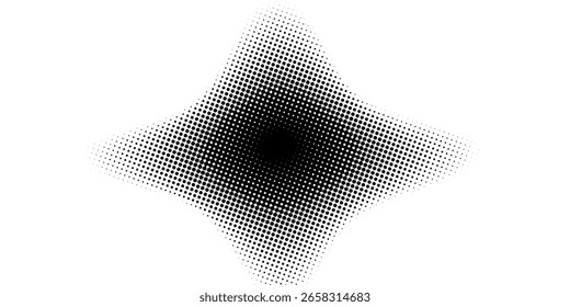 Halftone dotted abstract background. Grain gradient texture background with dots. Noise Stipple pointillism pattern. Sand grain grunge stipple effect. Abstract texture engraved overlay. Vector