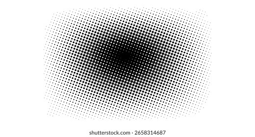 Halftone dotted abstract background. Grain gradient texture background with dots. Noise Stipple pointillism pattern. Sand grain grunge stipple effect. Abstract texture engraved overlay. Vector