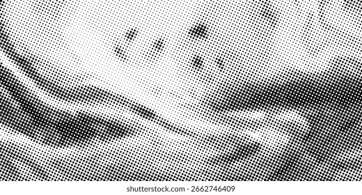 Halbton, gepunkteter abstrakter Hintergrund. Körniger Farbverlauf-Textur-Hintergrund mit Punkten. Noise Stipple pointillism Muster. Sand, Korn, Grunge-Stipple-Effekt. Abstrakte Textur, eingravierte Überlagerung. 
