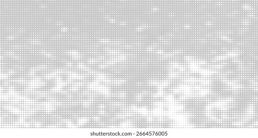 Halbton, gepunkteter abstrakter Hintergrund. Körniger Farbverlauf-Textur-Hintergrund mit Punkten. Noise Stipple pointillism Muster. Sandkorn-Grunge-Stippel-Effekt. Abstrakte Textur eingraviert Overlay. Vektorgrafik