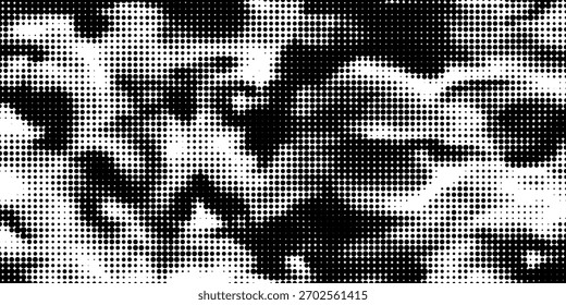 Halftone dotted abstract background. Grain gradient texture background with dots. Noise Stipple pointillism pattern. Sand, grain, grunge stipple effect. Abstract texture, vector illustration. modern	
