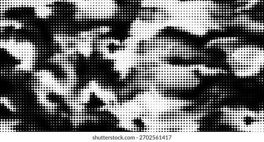 Fondo abstracto punteado de semitono. Fondo de textura de gradiente de grano con puntos. Patrón de puntillismo de Stipple de ruido. Arena, grano, efecto punteado grunge. Textura Abstractas, Ilustración vectorial. Moderno	