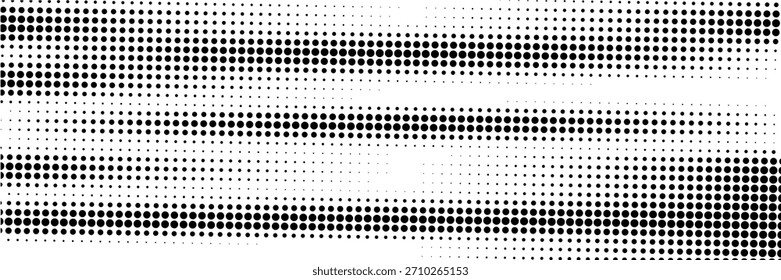 Halbton, gepunkteter abstrakter Hintergrund. Körniger Farbverlauf-Textur-Hintergrund mit Punkten. Noise Stipple pointillism Muster. Sand, Korn, Grunge-Stipple-Effekt. Abstrakte Textur, Vektorgrafik. modern

