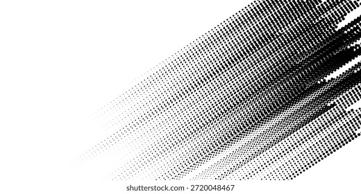 Fondo abstracto punteado de semitono. Fondo de textura de gradiente de grano con puntos