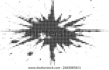 Halftone dotted abstract background. Grain gradient texture background with dots. Noise Stipple pointillism pattern. Sand, grain, grunge stipple effect. Abstract texture, vector illustration. modern